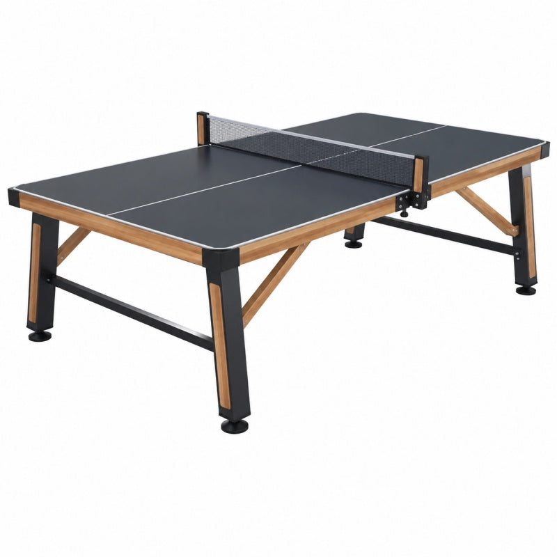 Stół do tenisa stołowego 274 x 152.5 x 76 cm czarny z metalową ramą do gry rekreacyjnej